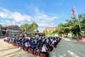 Phòng CSGT Công an Tỉnh Đăk Lăk phối hợp với Trường THCS Ea Tiêu, xã Ea Tiêu, huyện Cư Kuin tổ chức tuyên truyền LUẬT GIAO THÔNG ĐƯỜNG BỘ